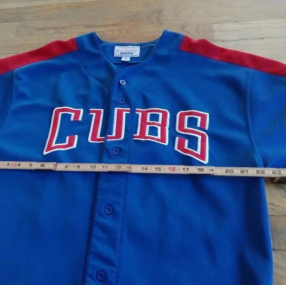 Vtg Starter Kerry Wood #34 Chicago Cubs Baseball Jersey Blue Size Large - Picture 5 of 11